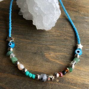 GOOD VIBES ONLY TURMALINE PUKA NECKLACE